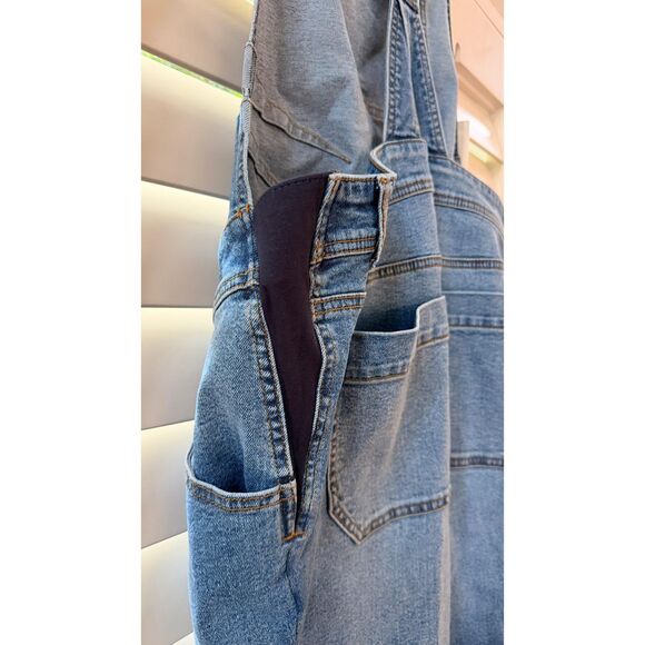 Motherhood Maternity Stretch Denim Overalls Size S - 26" Inseam - Picture 3 of 3